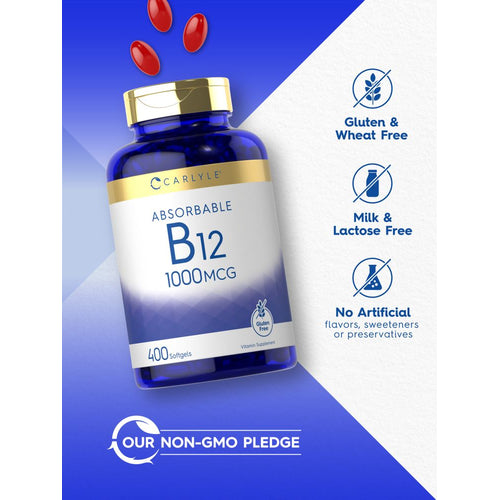 View 4 Vitamina B-12 1000 mcg | 400 Cápsulas Blandas
