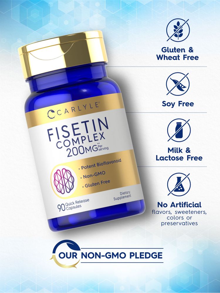 Complexe de Fisetine 200mg par portion | 90 Capsules