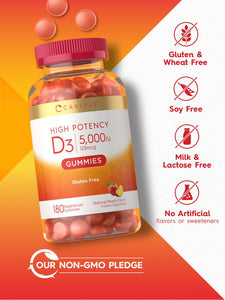 Vitamin D 5000 IU | 180 Gummies
