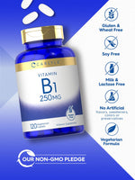 Load image into Gallery viewer, Vitamin B1 250 mg | 120 Caplets
