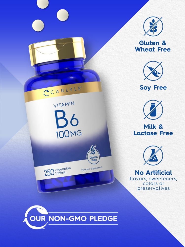 Vitamina B-6 100mg | 250 Comprimidos