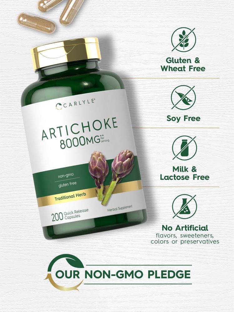 Artichoke Extract 8000mg per serving | 200 Capsules