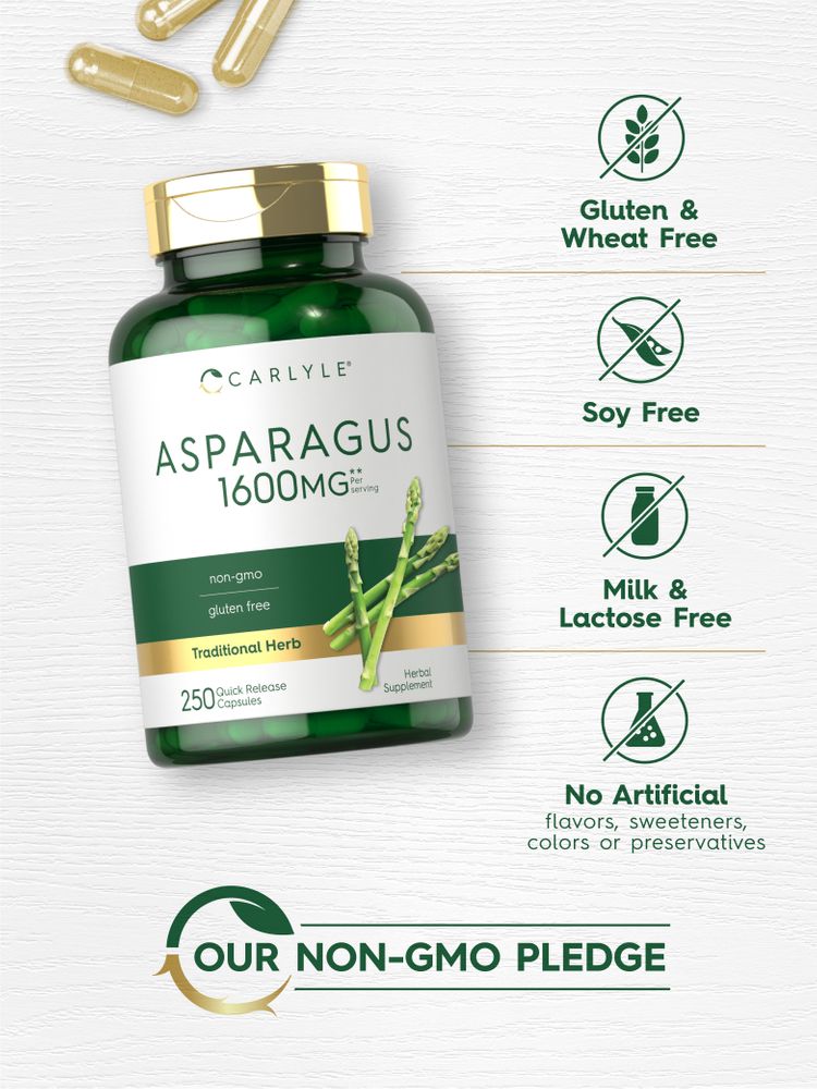 Asparago 1600 mg per porzione | 250 Capsule