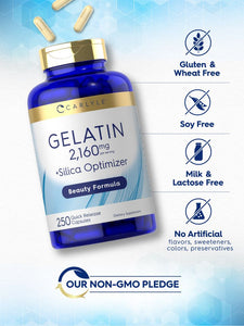Gelatin 2160mg with Silica Optimizer | 250 Capsules