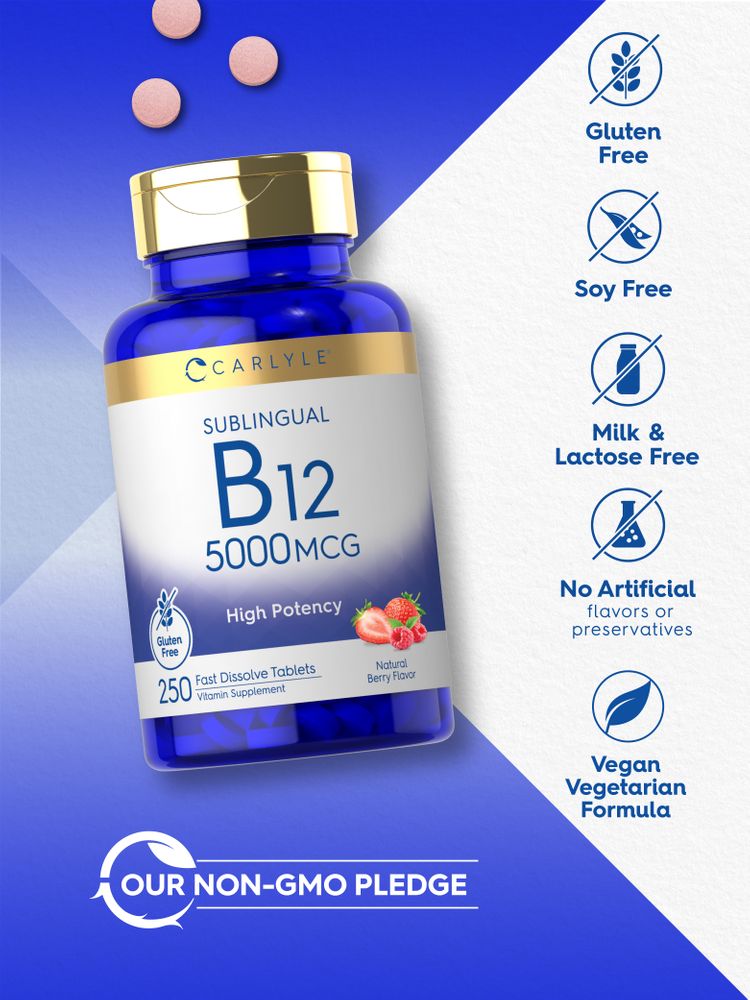 Vitamin B-12 5000 mcg | 250 Tabletten