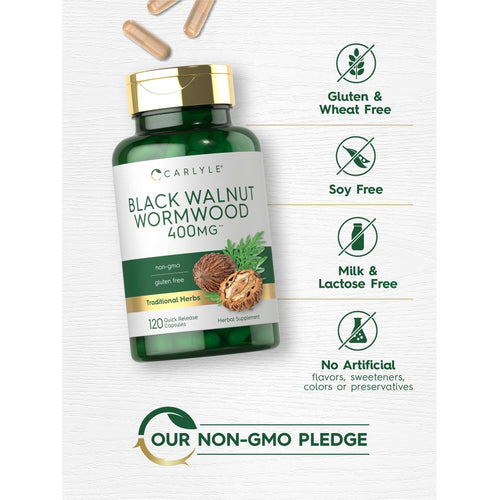 View 4 Black Walnut Wormwood | 120 Capsules