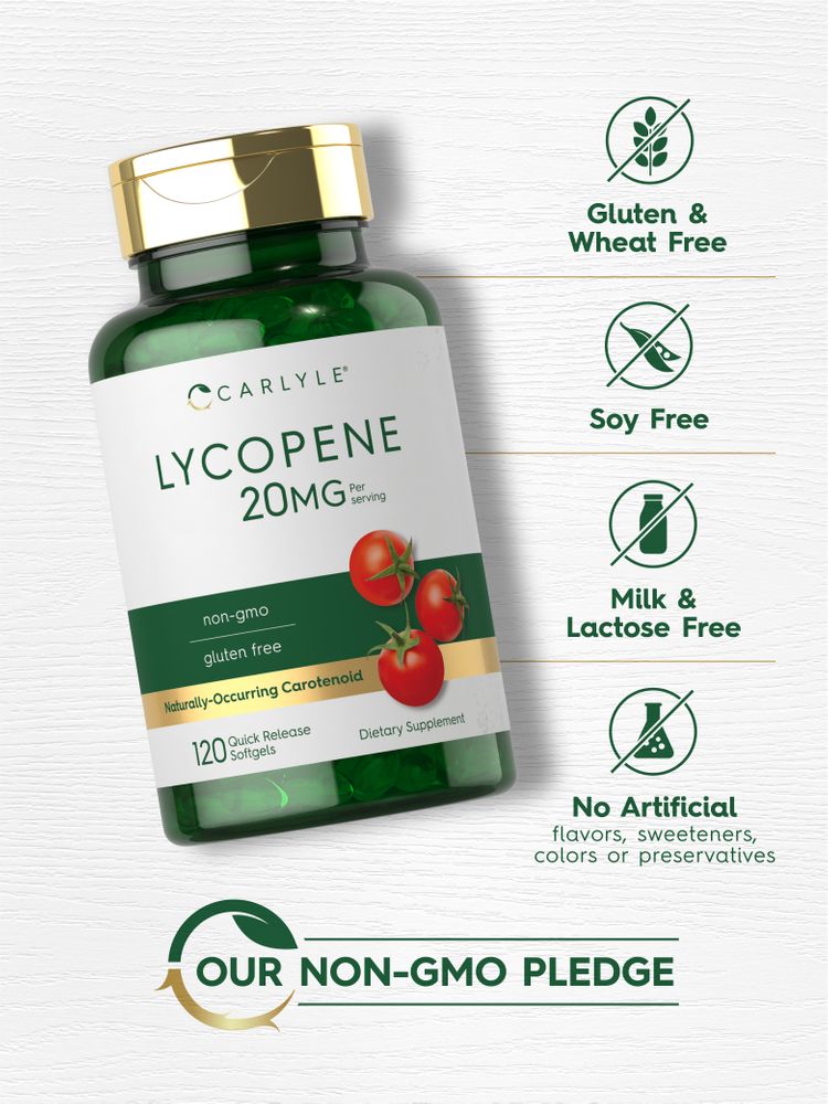 Lycopène 20mg par portion | 120 Capsules molles