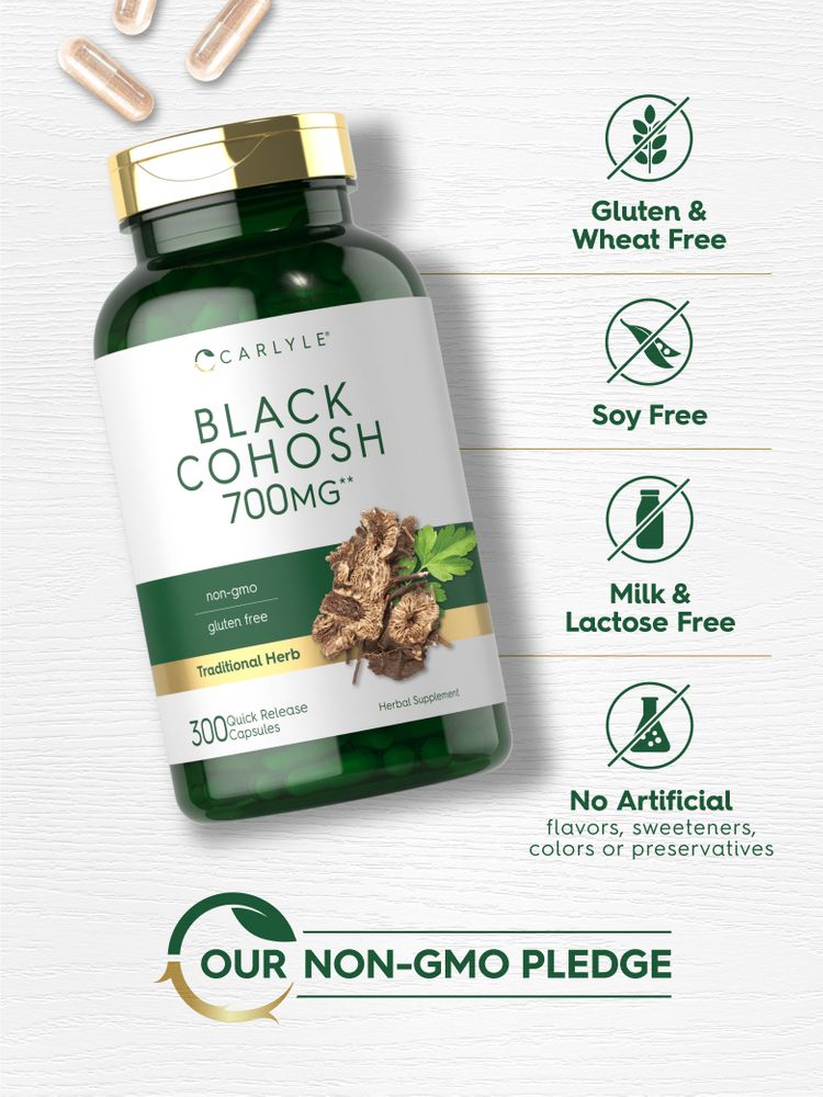 Cohosh Negro 700mg | 300 Cápsulas