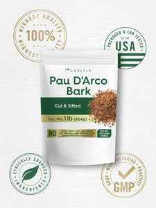 Pau D'Arco Bark | Cut & Sifted | 1 lb Bag