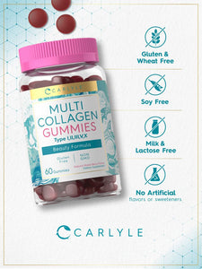 Multi Collagen Complex | 60 Gummies | Mixed Berry Flavor