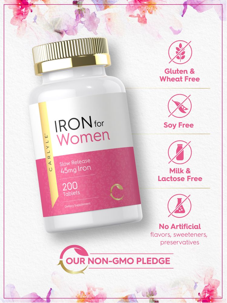 Iron for Women 45mg | 200 Tablets