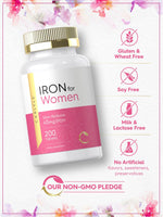 Load image into Gallery viewer, Iron Supplement for Women 45mg | 200 Tablets
