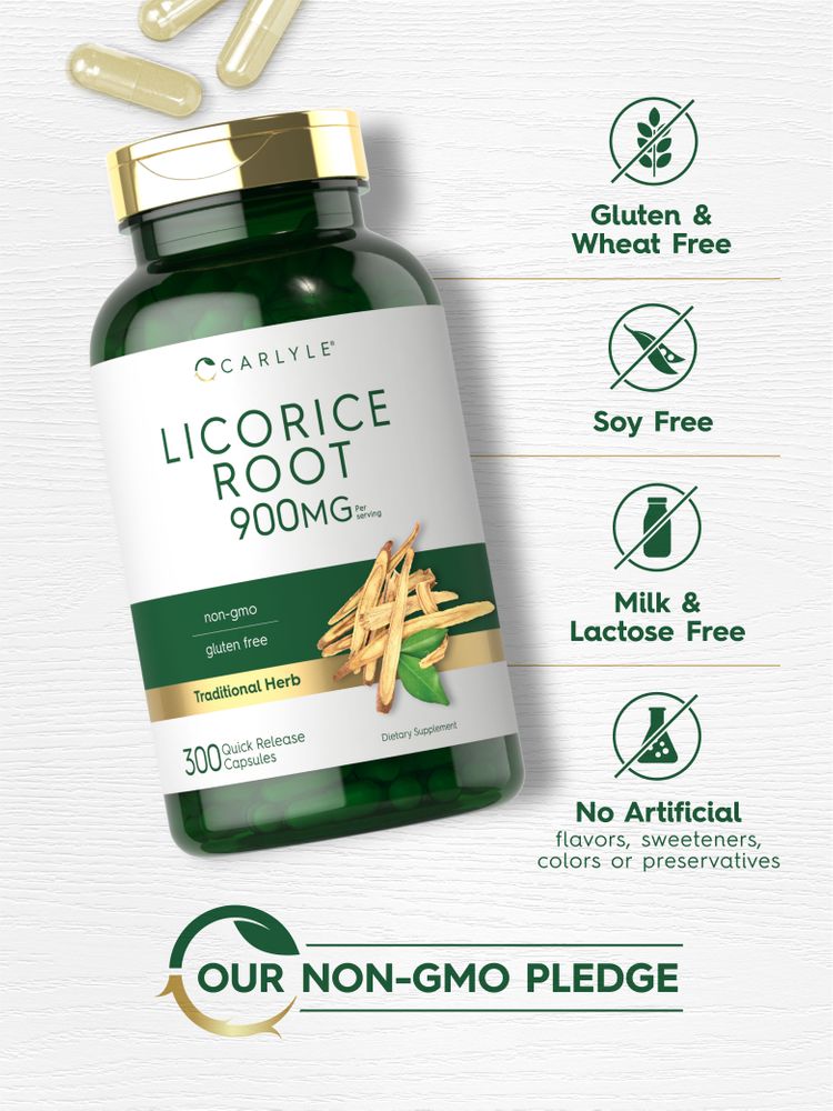 Licorice Root 900mg per serving | 300 Capsules