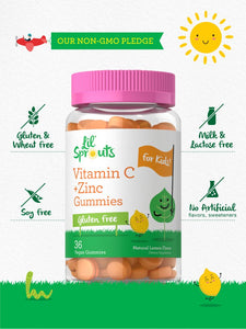 Vitamin C and Zinc Gummies for Kids | 36 Gummies