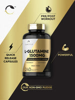 Load image into Gallery viewer, L Glutamine 1500mg | 240 Capsules
