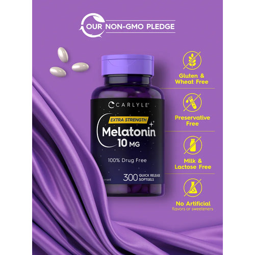 View 7 Melatonin 10mg | 300 Softgels
