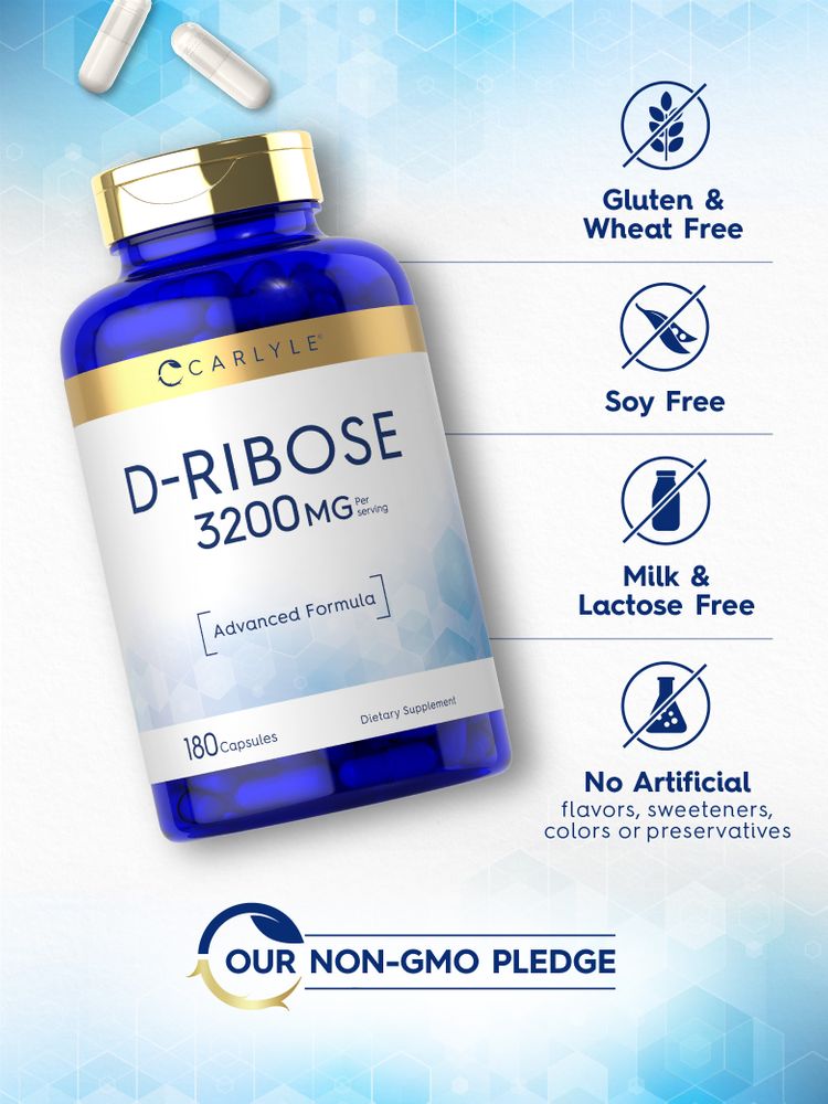 D-Ribose 3200mg pro Portion | 180 Kapseln