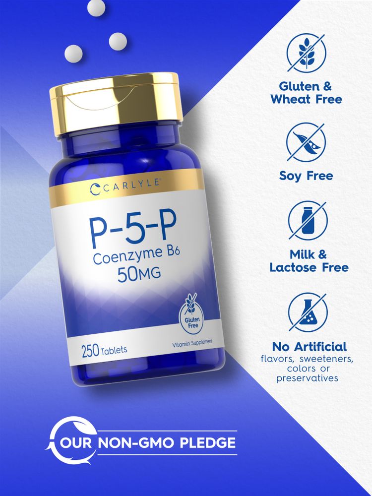 P5P Vitamin B6 50mg | 250 Tablets
