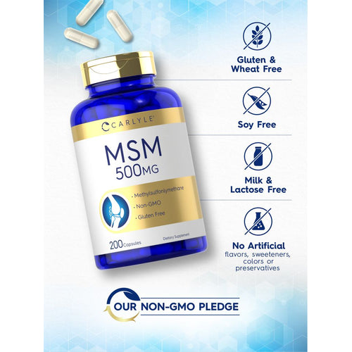 View 4 MSM 500mg | 200 Cápsulas