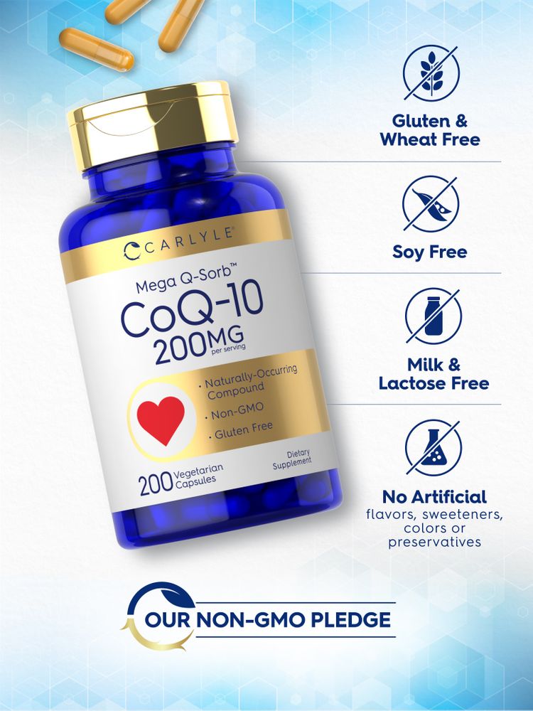 Co Q10 200mg per serving | 200 Capsules