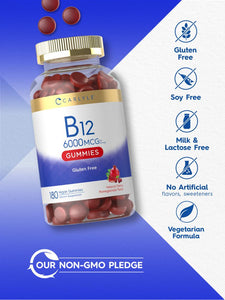 Vitamin B12 6000mcg | 180 Gummies