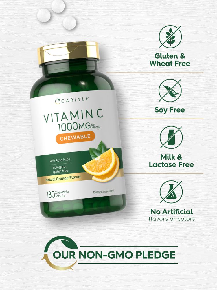 Vitamina C 1000mg por porção | 180 Comprimidos