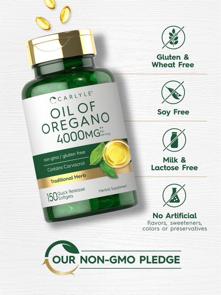 Oregano Oil 4000mg | 150 Softgels