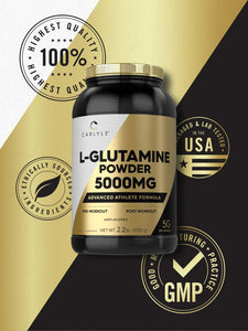 L-Glutamine 5000mg Powder | Unflavored | 2.2 lbs