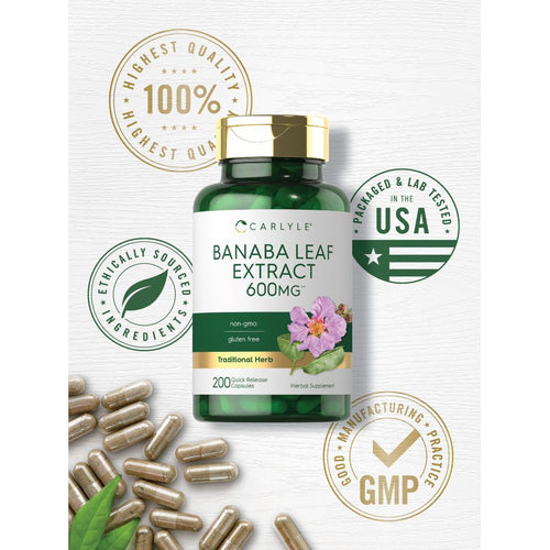 View 5 Banaba Leaf Extract | 200 Capsules