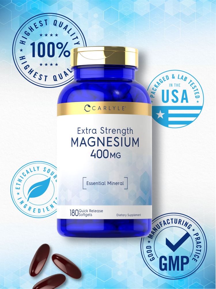 Magnesium 400 mg | 180 Weichkapseln