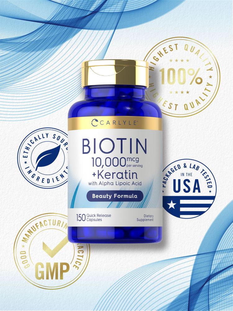 Biotin 10000mcg per serving | 150 Capsules