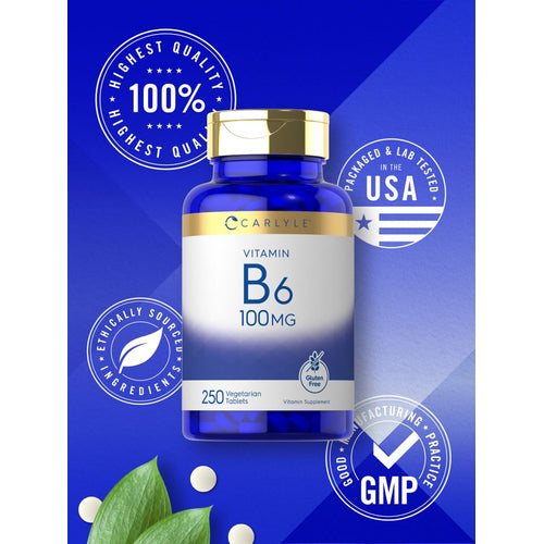 View 5 Vitamina B-6 100mg | 250 Tabletas