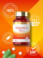 Load image into Gallery viewer, Vitamin K 100mcg | 240 Tablets
