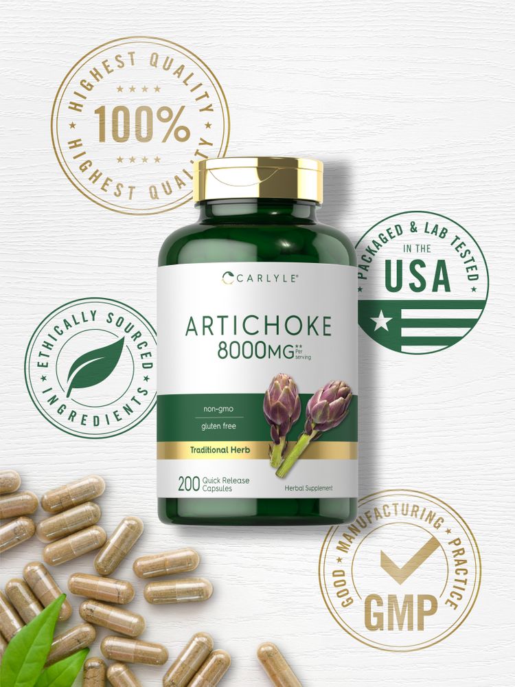 Artichoke Extract 8000mg per serving | 200 Capsules