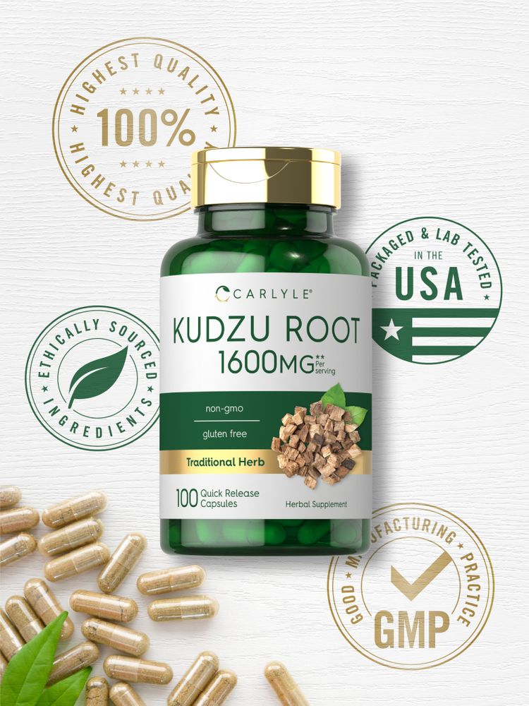 Raiz de Kudzu 1600mg por porção | 100 Cápsulas