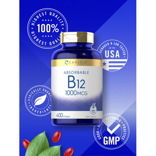 View 5 Vitamina B-12 1000 mcg | 400 Cápsulas Blandas