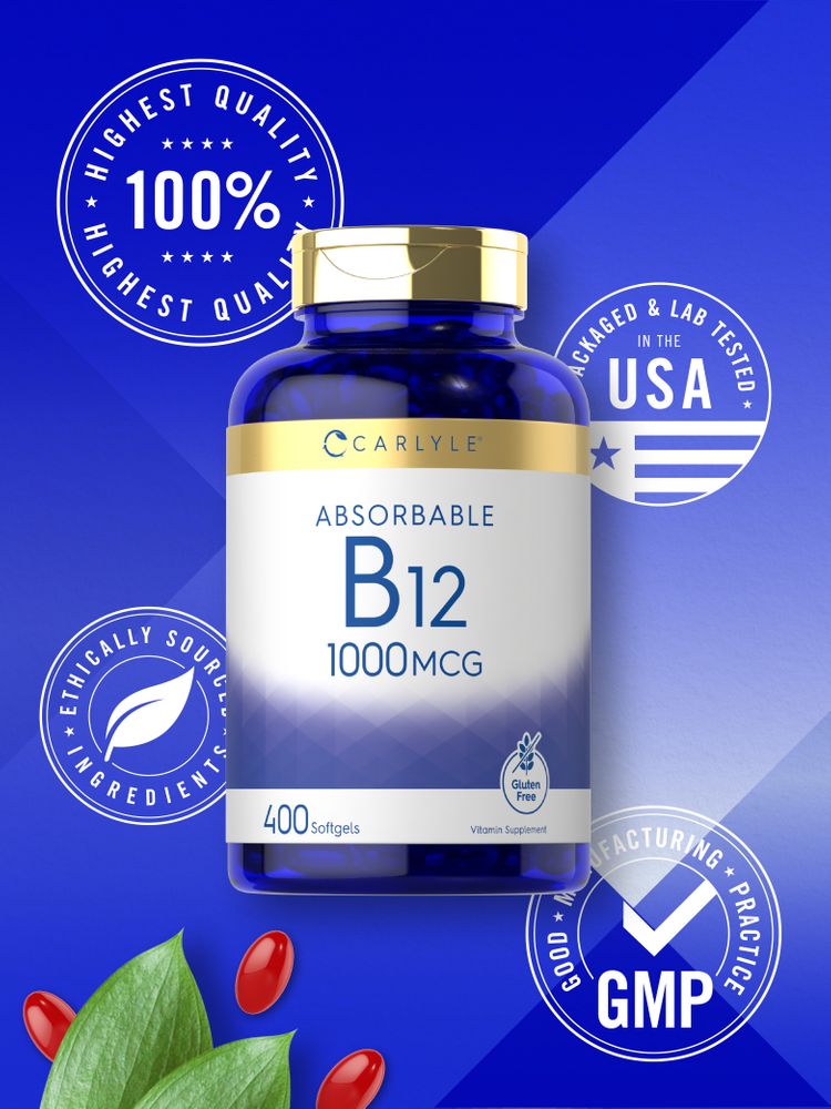 Vitamine B-12 1000mcg | 400 Capsules molles