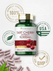 Tart Cherry Extract 10,500mg | 200 Capsules