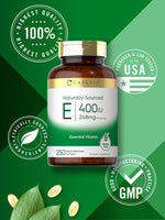 Load image into Gallery viewer, Natural Vitamin E 400 IU | 250 Softgels

