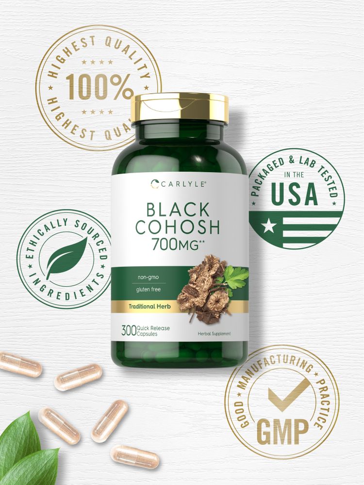 Black Cohosh 540mg | 300 Capsules