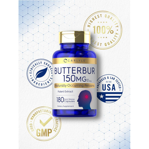 View 5 Extracto de Butterbur Estandarizado 150mg por porción | 180 Cápsulas