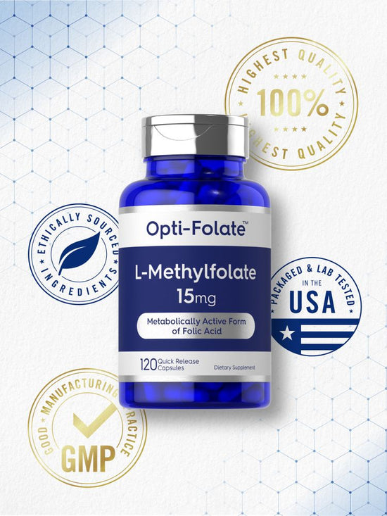 L-Methylfolate 15 mg - 120 Quick-Release Capsules