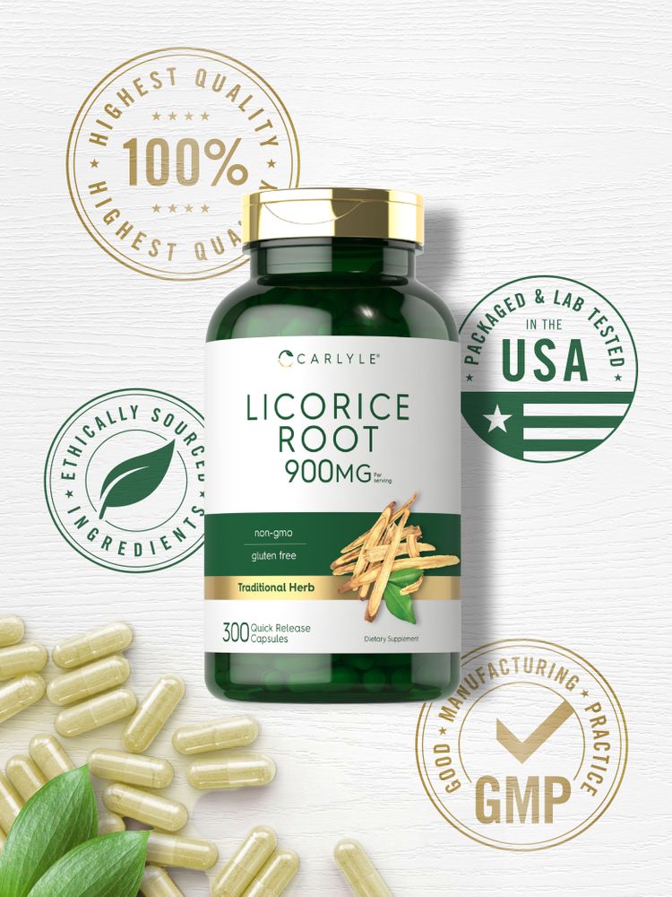 Licorice Root 900mg per serving | 300 Capsules