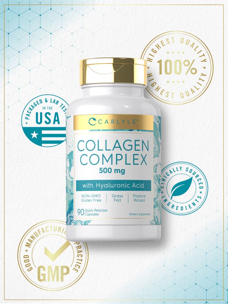Collagen with Hyaluronic Acid | 90 Capsules
