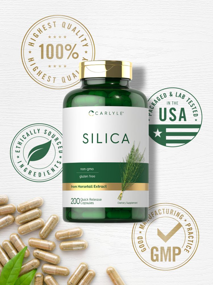 Silício 500mg| 200 Cápsulas