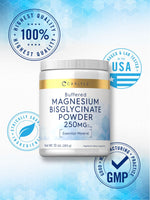 Load image into Gallery viewer, Magnesium Bisglycinate Powder 250mg | 10oz
