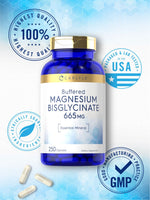 Load image into Gallery viewer, Magnesium Bisglycinate 665mg | 250 Capsules
