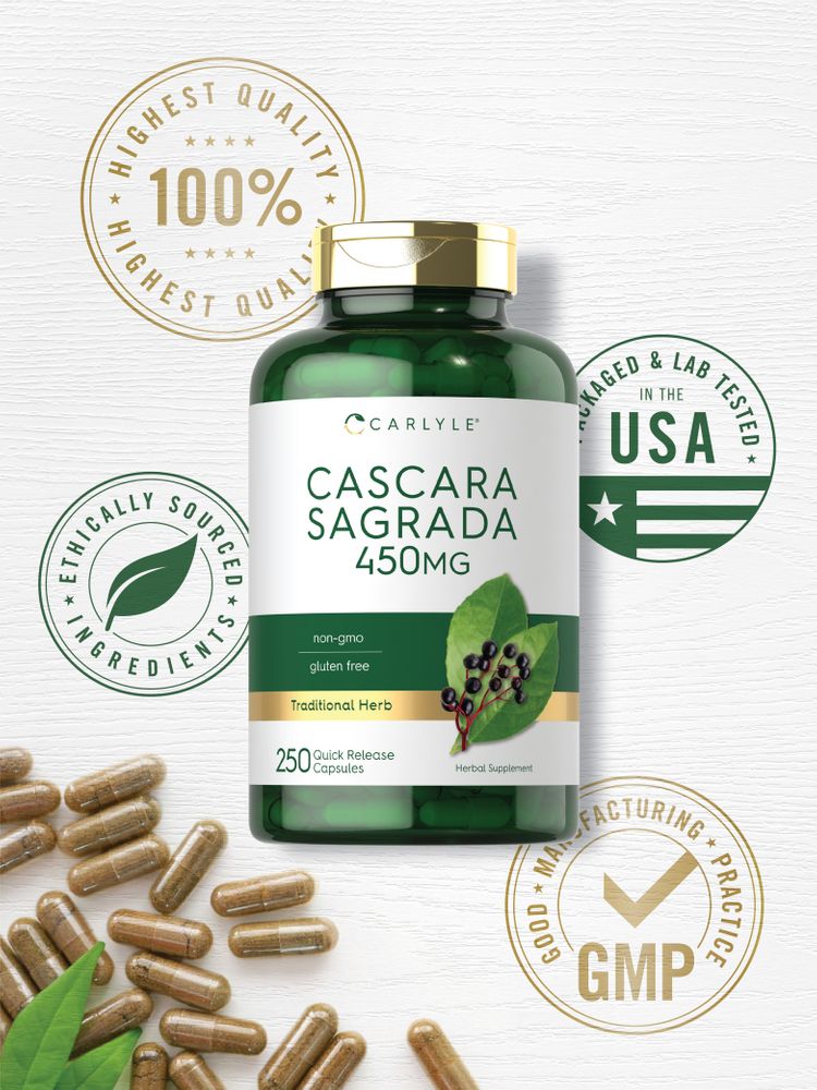 Cascara Sagrada 450mg | 250 Cápsulas