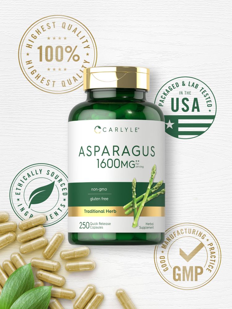 Asparago 1600 mg per porzione | 250 Capsule