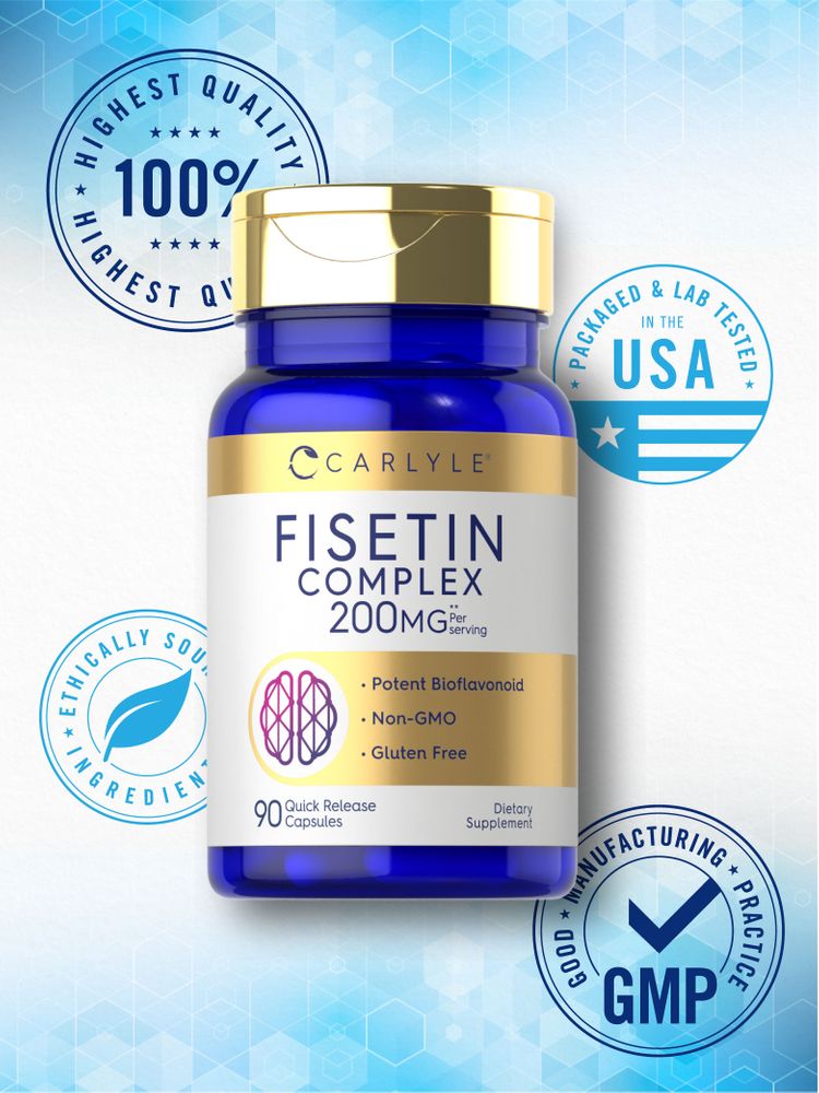 Complexe de Fisetine 200mg par portion | 90 Capsules